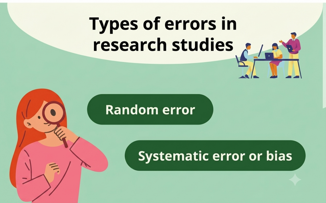 Types of errors in research studies